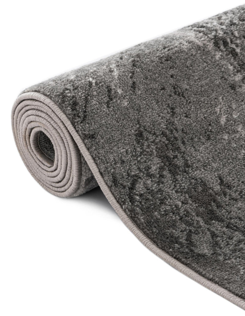 Riviera Elegance Collection Area Rug - Nice Round Dark Gray lifestyle 39
