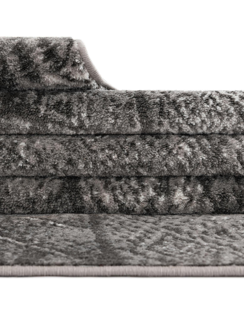 Riviera Elegance Collection Area Rug - Nice Round Dark Gray lifestyle 41