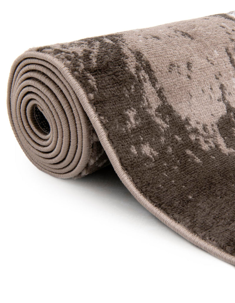 Riviera Elegance Collection Area Rug - Nice Round Brown lifestyle 25