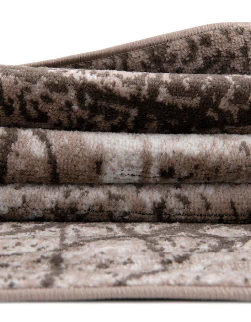 Riviera Elegance Collection Area Rug - Nice Round Brown lifestyle 27