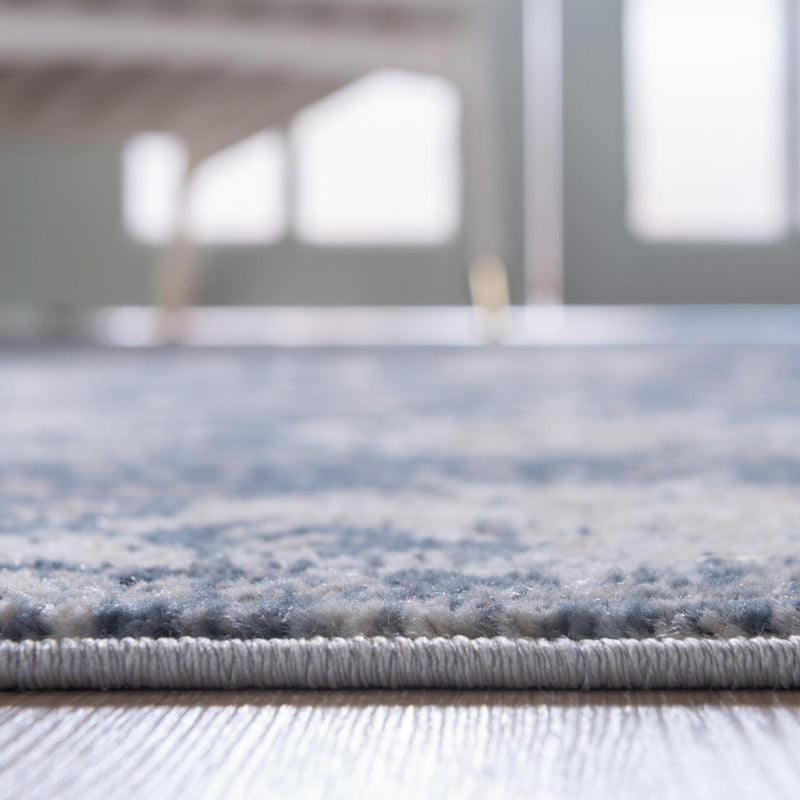 Cascade Range Collection Area Rug - Shasta (Blue) Square Blue lifestyle 7