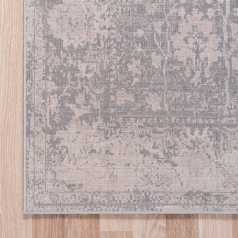Cascade Range Collection Area Rug - Shasta (Blue) Square Blue lifestyle 17