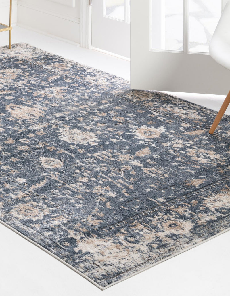 Cascade Range Collection Area Rug - Shasta (Blue) Rectangle Blue lifestyle 4
