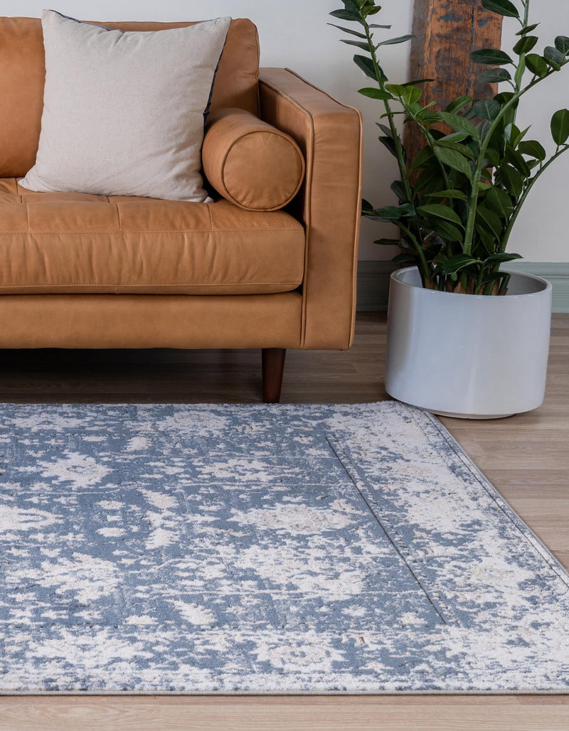Cascade Range Collection Area Rug - Shasta (Blue) Rectangle Blue lifestyle 7