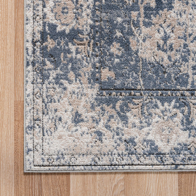 Cascade Range Collection Area Rug - Shasta (Blue) Rectangle Blue lifestyle 19