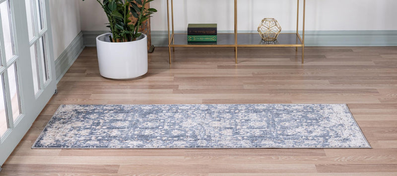 Cascade Range Collection Area Rug - Shasta (Blue) Runner Blue lifestyle 3