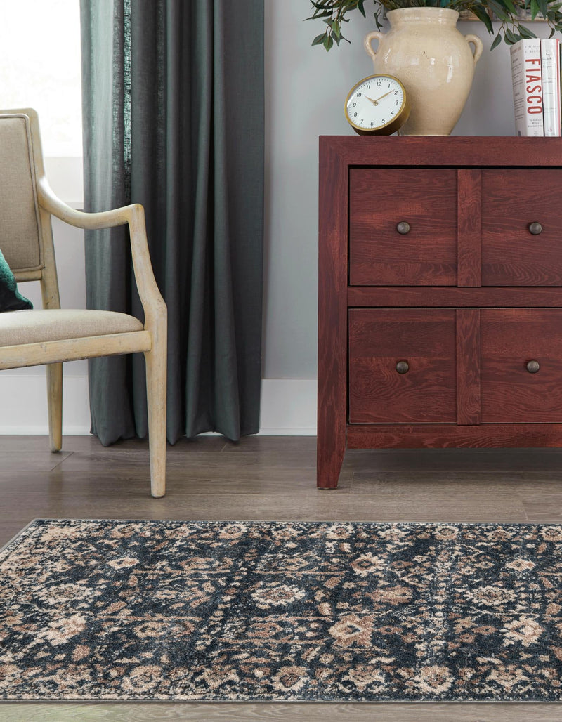 Cascade Range Collection Area Rug - Shasta (Blue) Runner Blue lifestyle 40