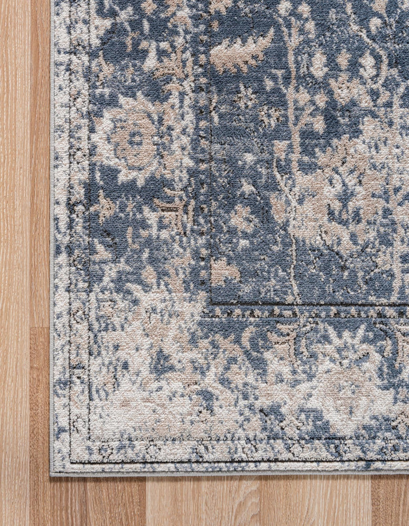 Cascade Range Collection Area Rug - Shasta (Blue) Runner Blue lifestyle 7