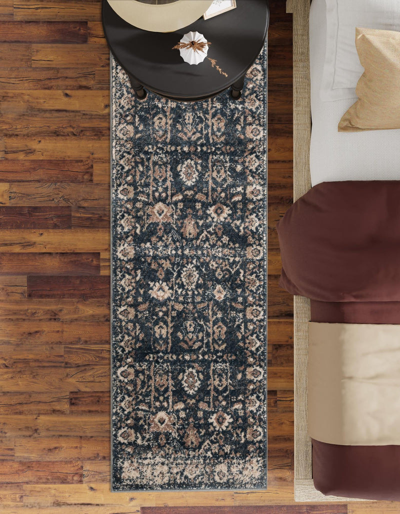 Cascade Range Collection Area Rug - Shasta (Blue) Runner Blue lifestyle 60