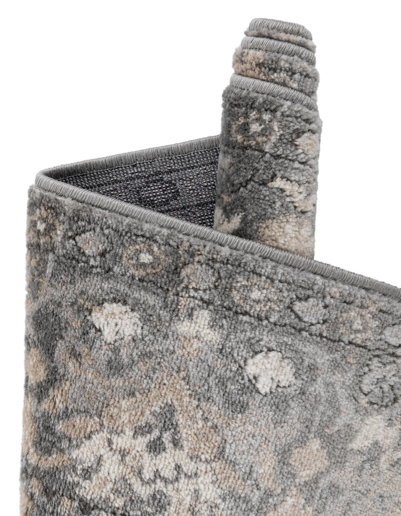 Cascade Range Collection Area Rug - Shasta (Gray) Square Gray lifestyle 56