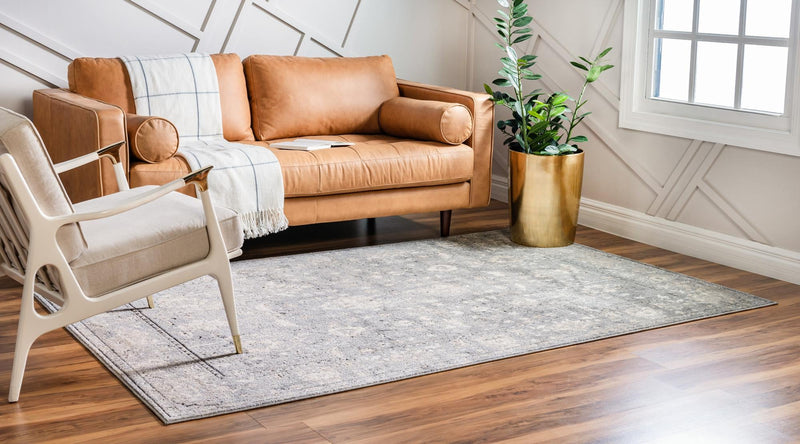 Cascade Range Collection Area Rug - Shasta (Gray) Rectangle Gray lifestyle 4