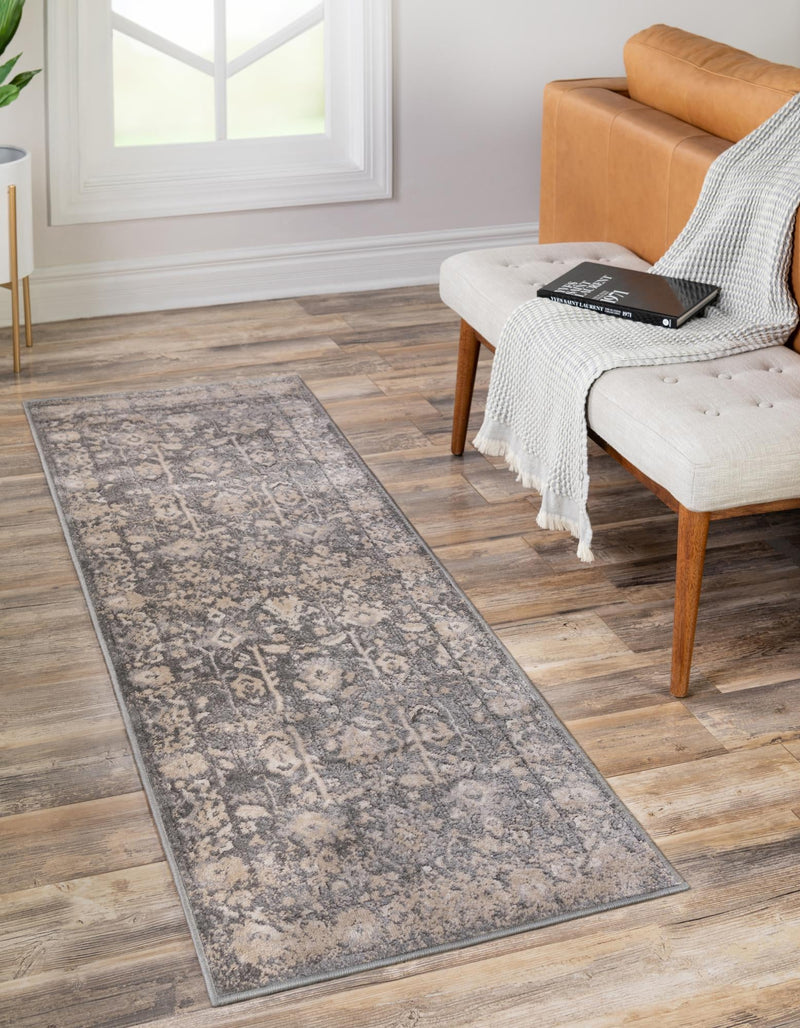 Cascade Range Collection Area Rug - Shasta (Gray) Runner Gray lifestyle 4