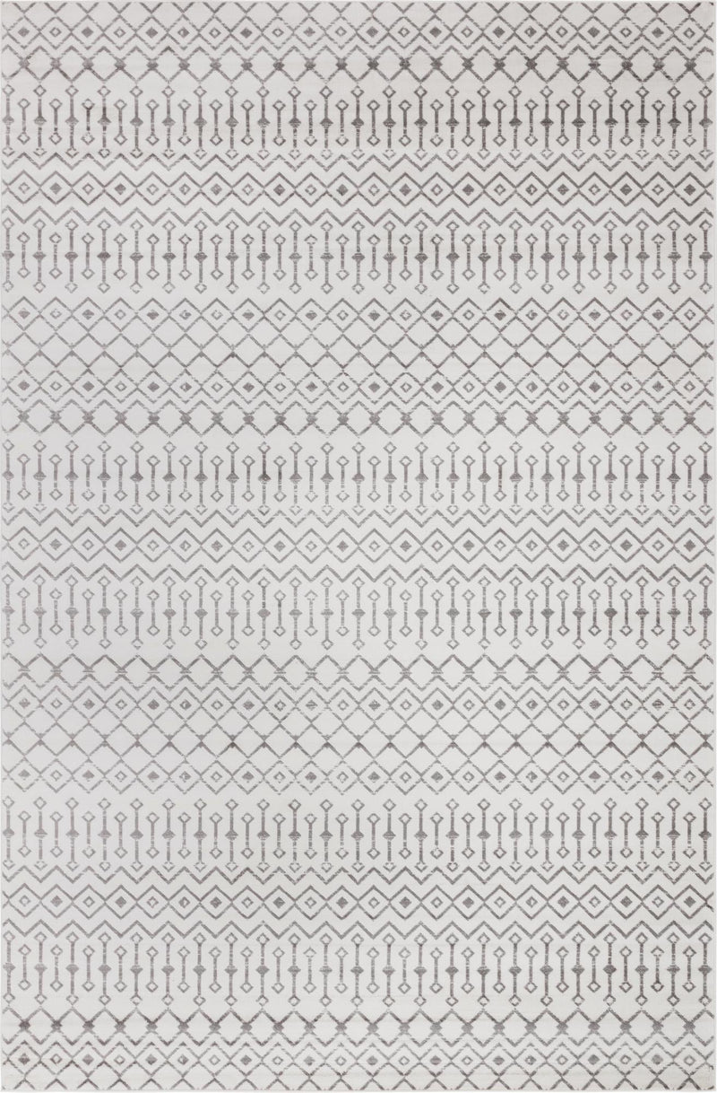 Marrakech Lattice Collection Area Rug - Medina (Ivory) Rectangular Ivory Main