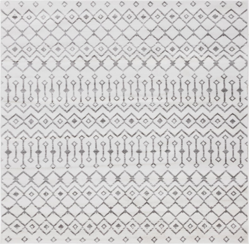 Marrakech Lattice Collection Area Rug - Medina (Ivory) Square Ivory Main
