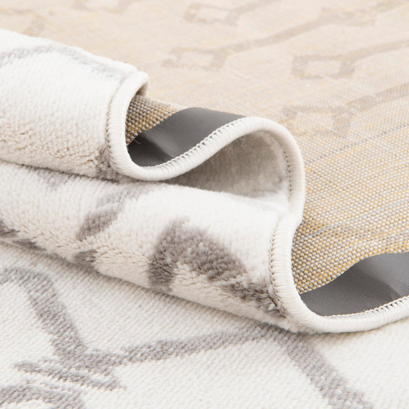 Marrakech Lattice Collection Area Rug - Medina (Ivory) Runner Ivory lifestyle 17