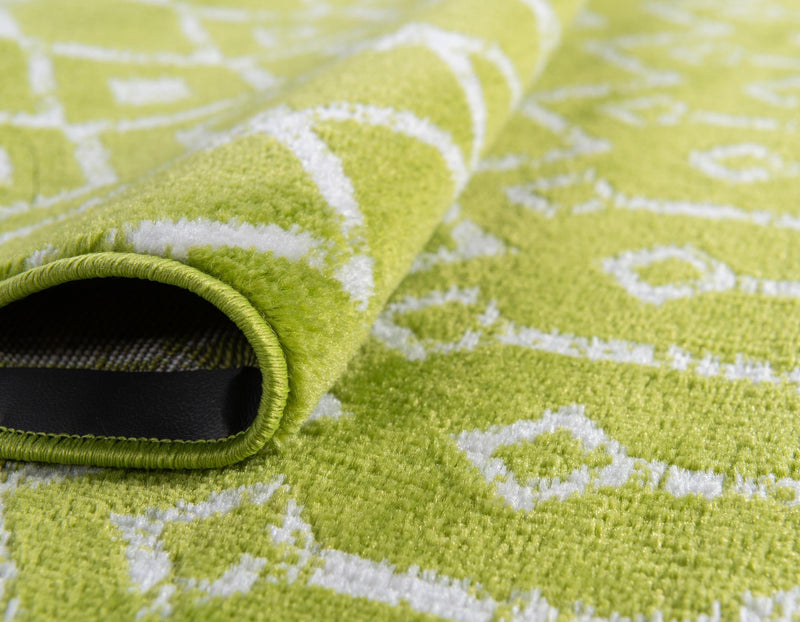 Marrakech Lattice Collection Area Rug - Medina (Green) Rectangle Green lifestyle 21