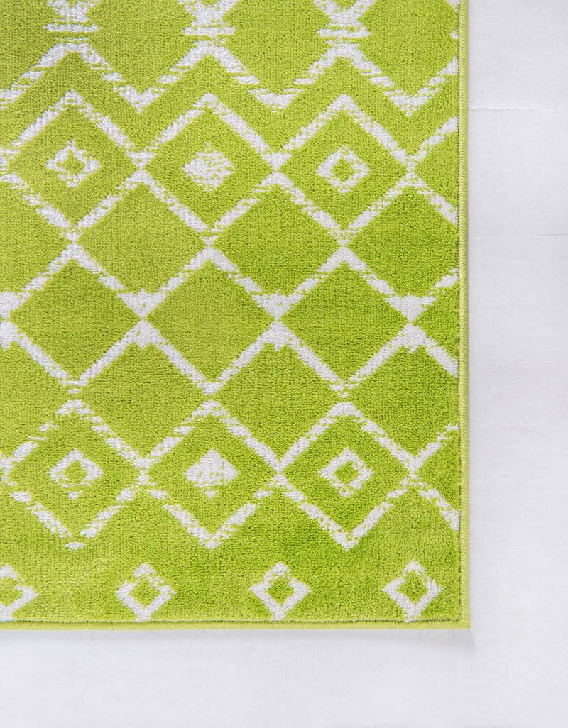 Marrakech Lattice Collection Area Rug - Medina (Green) Rectangle Green lifestyle 22