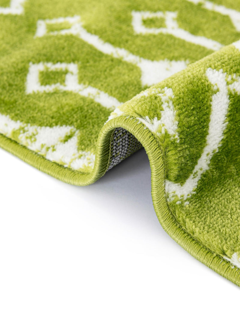 Marrakech Lattice Collection Area Rug - Medina (Green) Rectangle Green lifestyle 19