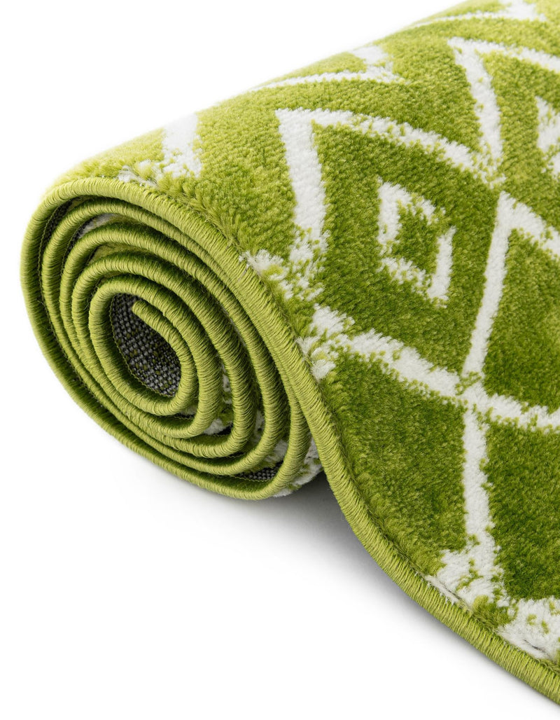 Marrakech Lattice Collection Area Rug - Medina (Green) Rectangle Green lifestyle 21