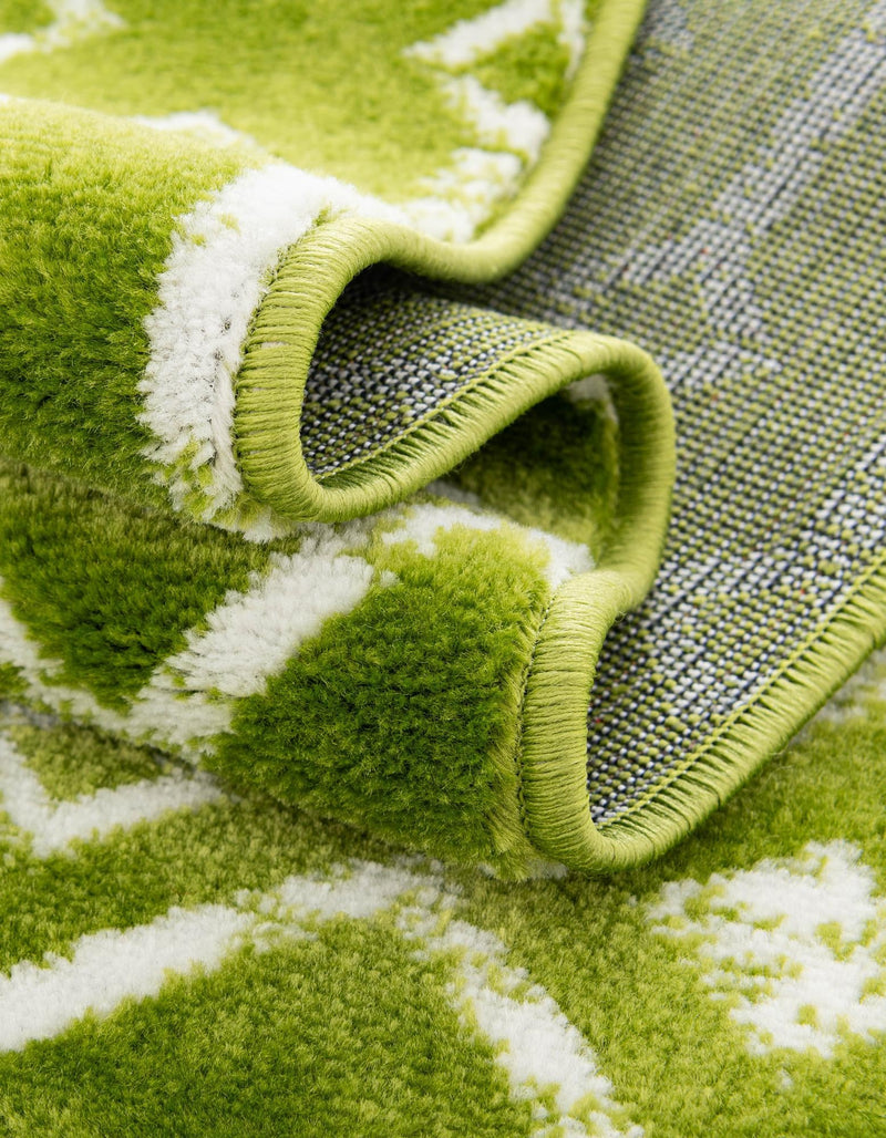 Marrakech Lattice Collection Area Rug - Medina (Green) Rectangle Green lifestyle 22