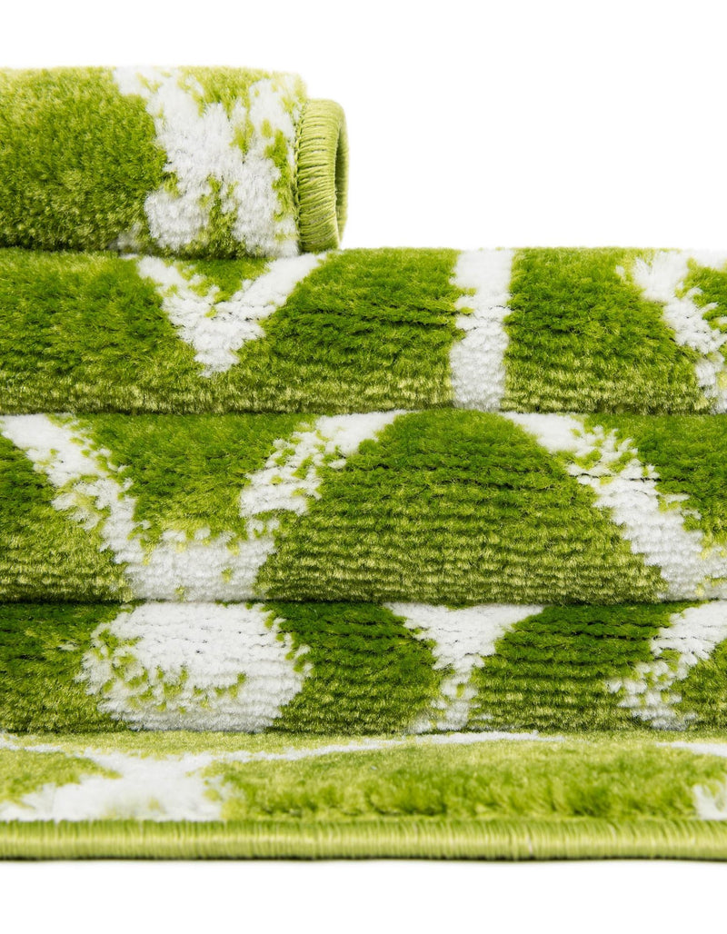 Marrakech Lattice Collection Area Rug - Medina (Green) Rectangle Green lifestyle 23