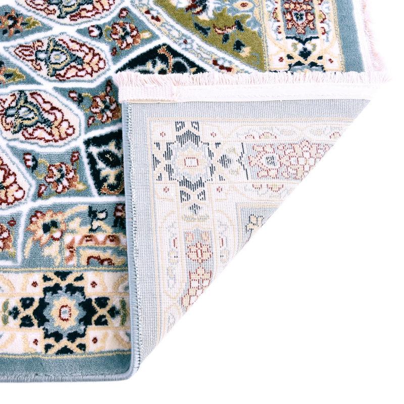 Persian Elegance Collection Area Rug - Hamedan (Blue) Runner Blue lifestyle 34