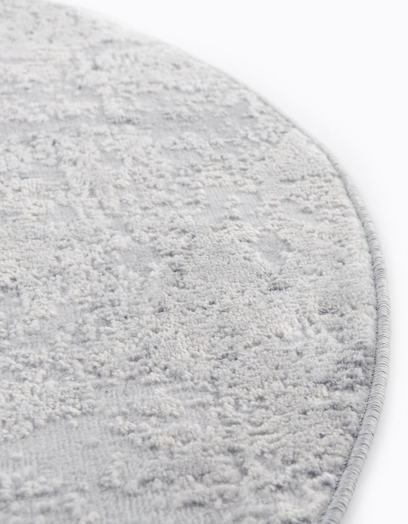 Aegean Elegance Collection Area Rug - Paros Round Gray lifestyle 36