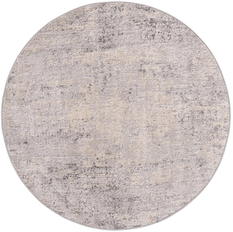 Aegean Elegance Collection Area Rug - Paros Round Gray lifestyle 16