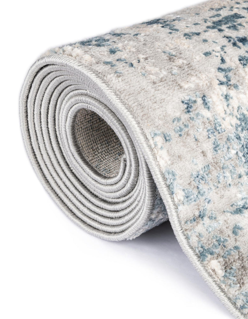 Aegean Elegance Collection Area Rug - Milos Rectangle Gray Blue lifestyle 12
