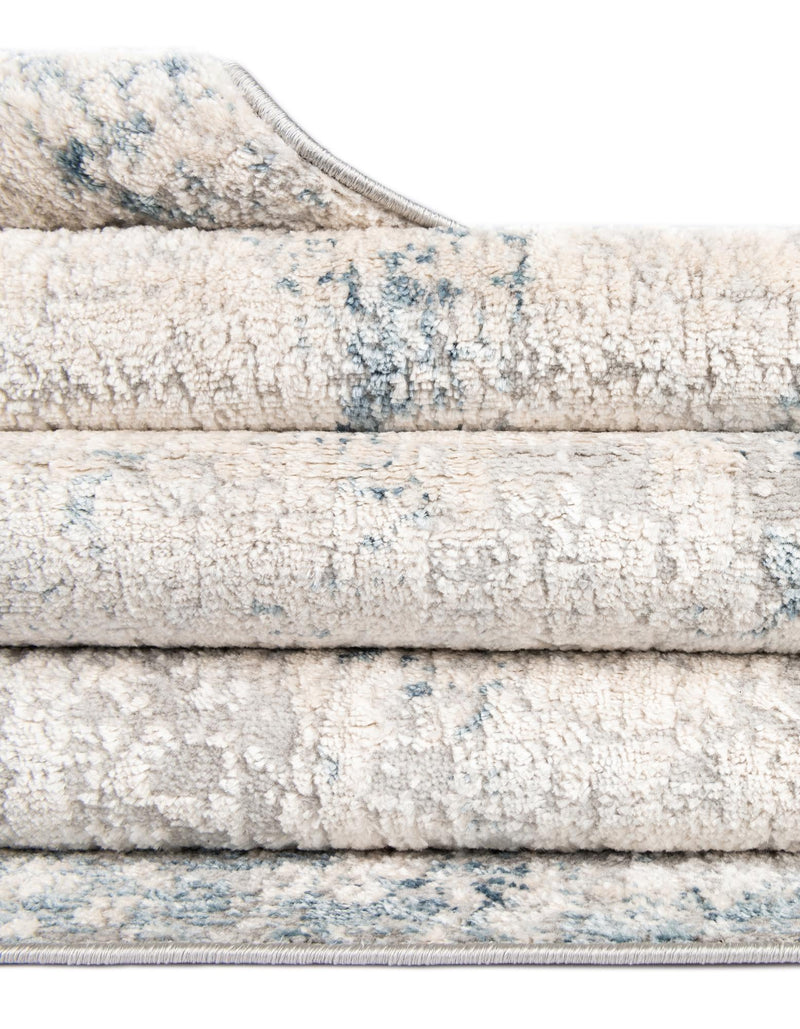 Aegean Elegance Collection Area Rug - Milos Rectangle Gray Blue lifestyle 14