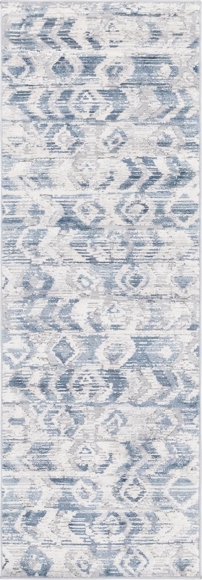 Aegean Elegance Collection Area Rug - Delos Runner Blue lifestyle 16