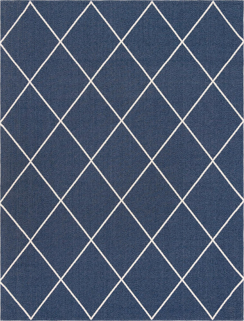 Savannah Elegance Collection Area Rug - Skidaway Rectangle Navy Blue lifestyle 3