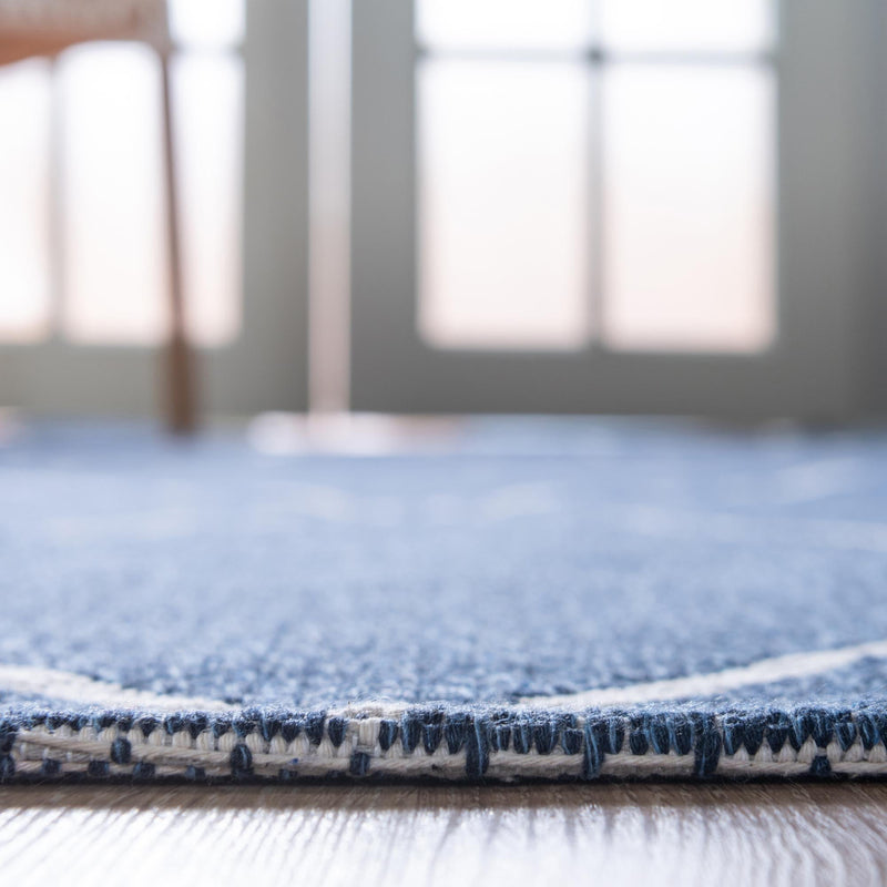 Savannah Elegance Collection Area Rug - Skidaway Rectangle Navy Blue lifestyle 18