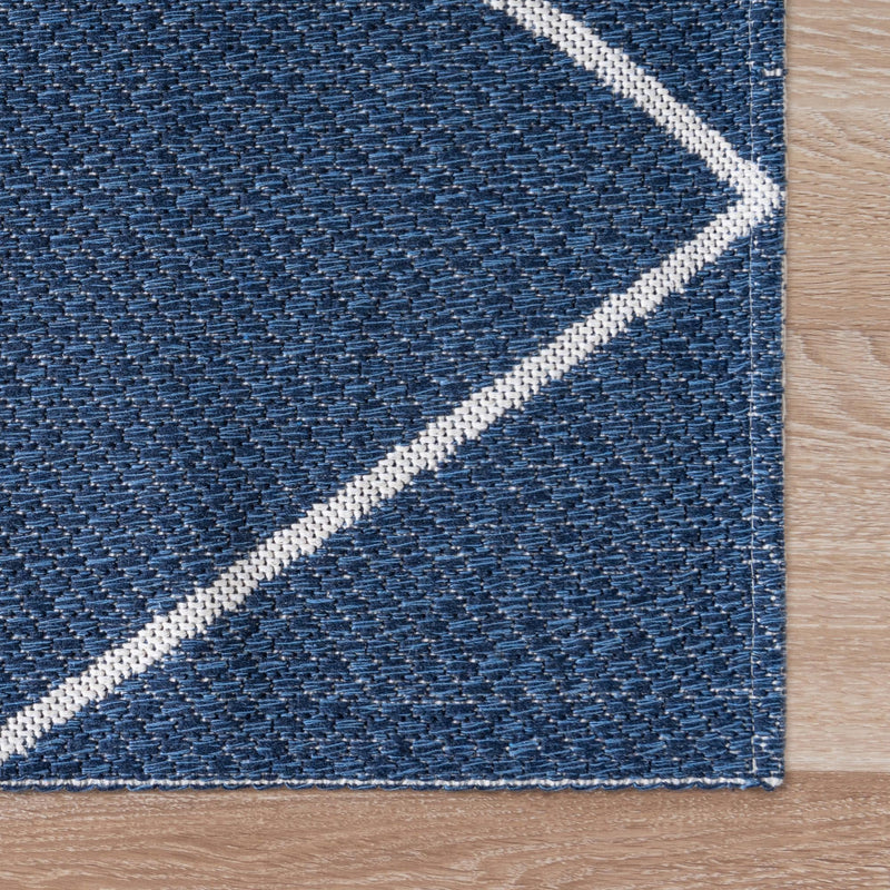 Savannah Elegance Collection Area Rug - Skidaway Rectangle Navy Blue lifestyle 35