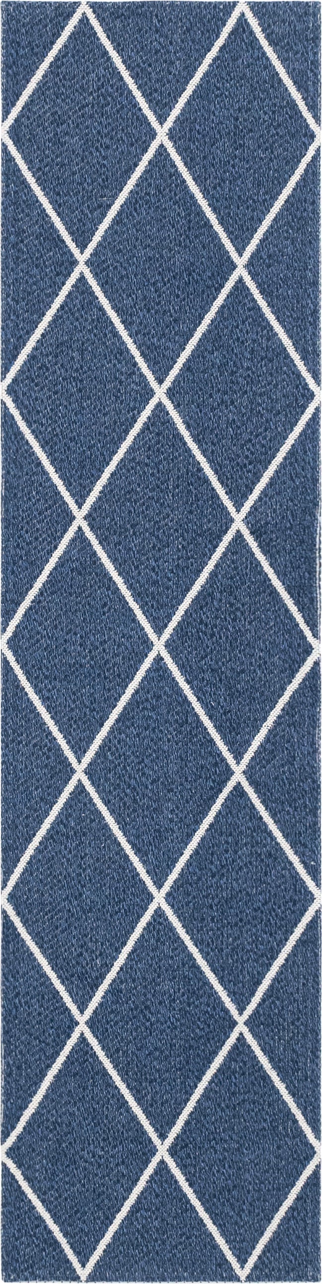 Savannah Elegance Collection Area Rug - Skidaway Runner Navy Blue lifestyle 27