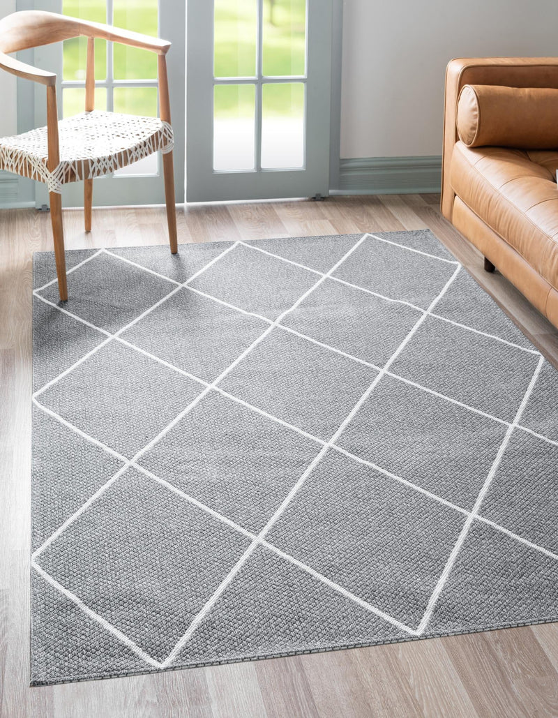 Savannah Elegance Collection Area Rug - Skidaway Rectangle Dark Gray lifestyle 4