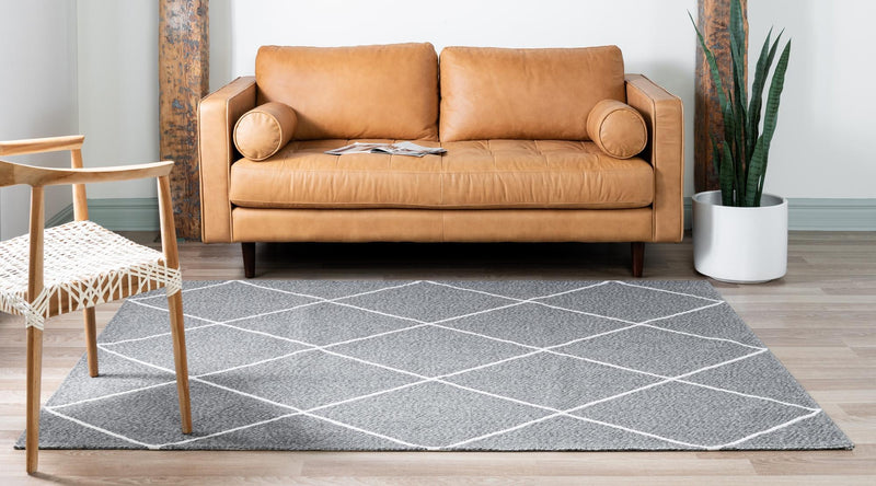 Savannah Elegance Collection Area Rug - Skidaway Rectangle Dark Gray lifestyle 8