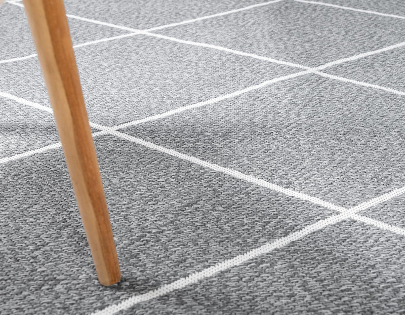 Savannah Elegance Collection Area Rug - Skidaway Rectangle Dark Gray lifestyle 12