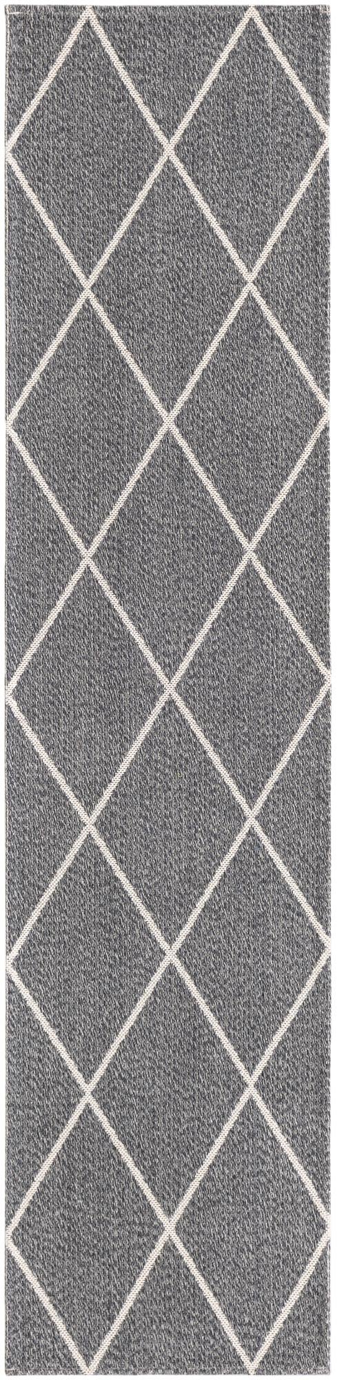 Savannah Elegance Collection Area Rug - Skidaway Runner Dark Gray lifestyle 55