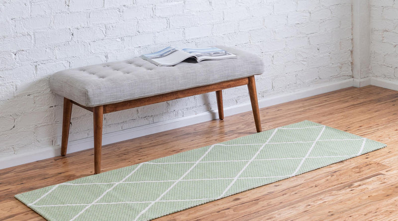 Savannah Elegance Collection Area Rug - Skidaway Runner Green lifestyle 30