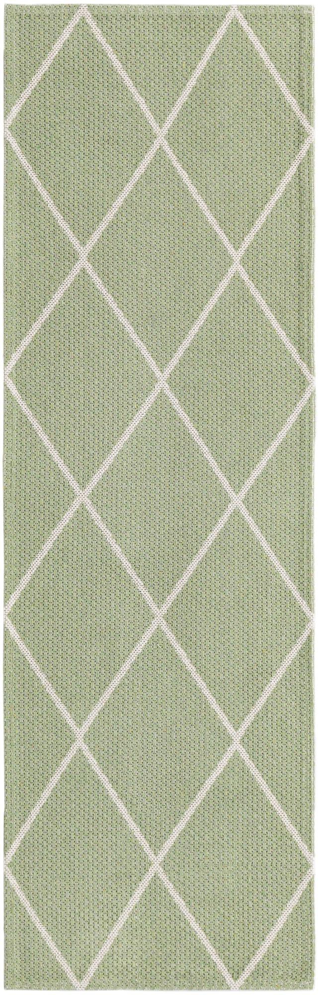 Savannah Elegance Collection Area Rug - Skidaway Runner Green lifestyle 26