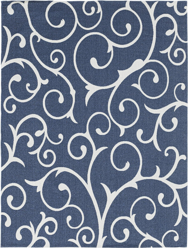 Savannah Elegance Collection Area Rug - Ossabaw Rectangle Navy Blue lifestyle 3