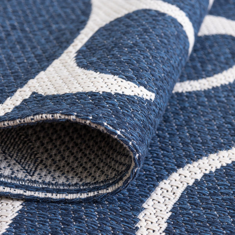 Savannah Elegance Collection Area Rug - Ossabaw Rectangle Navy Blue lifestyle 12