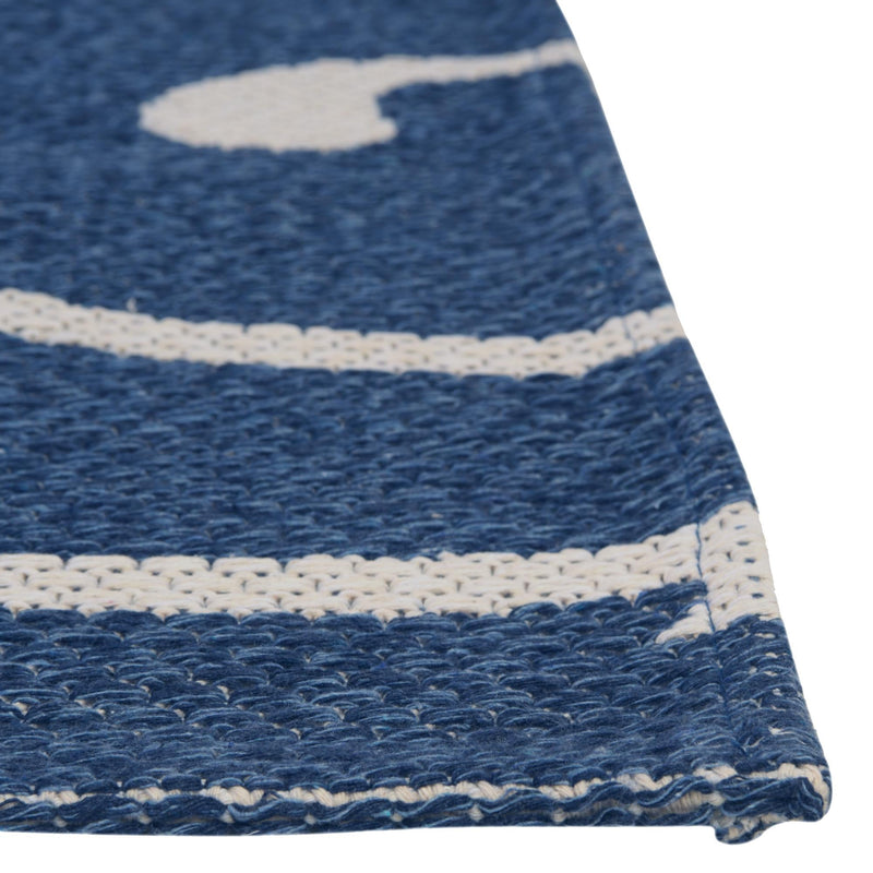 Savannah Elegance Collection Area Rug - Ossabaw Rectangle Navy Blue lifestyle 14