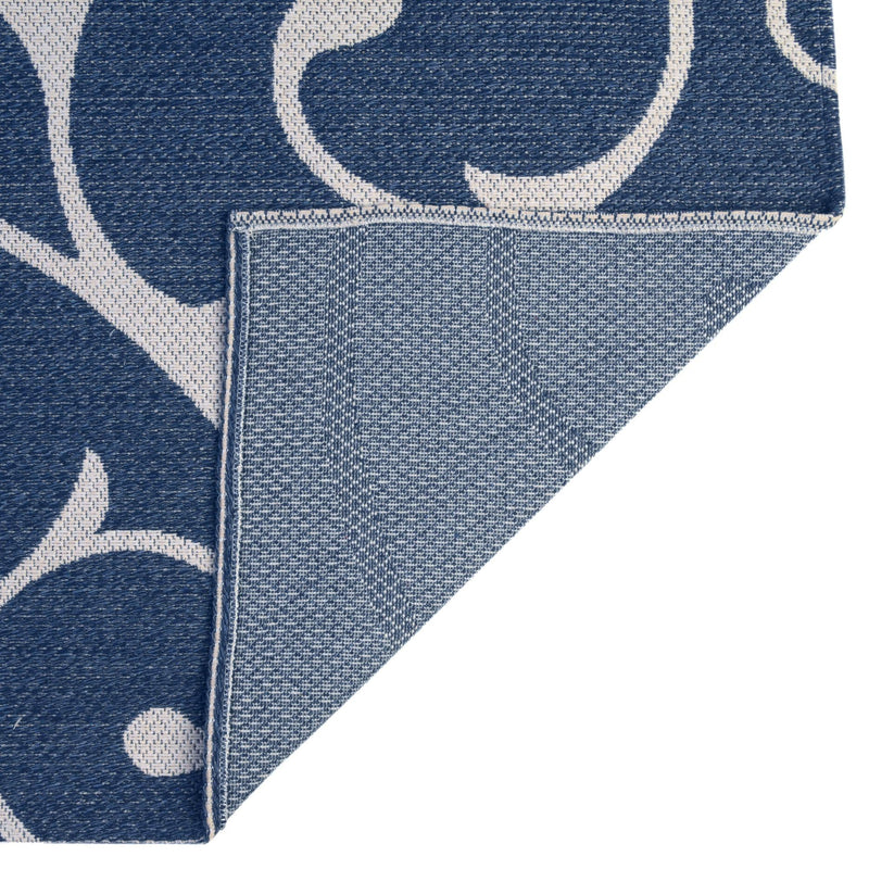 Savannah Elegance Collection Area Rug - Ossabaw Rectangle Navy Blue lifestyle 18