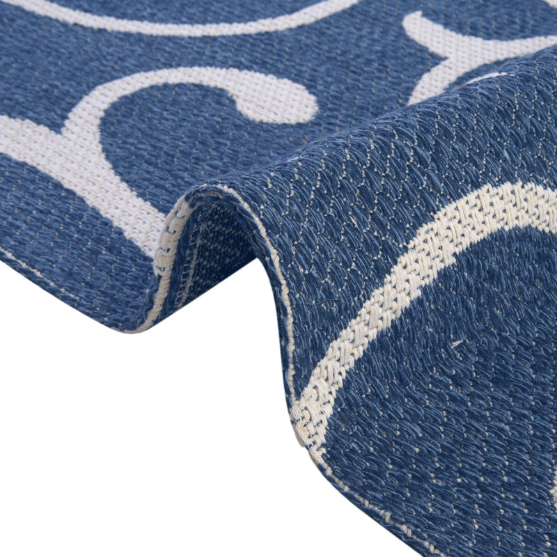 Savannah Elegance Collection Area Rug - Ossabaw Rectangle Navy Blue lifestyle 20