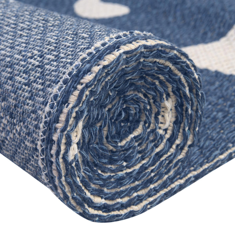 Savannah Elegance Collection Area Rug - Ossabaw Rectangle Navy Blue lifestyle 22