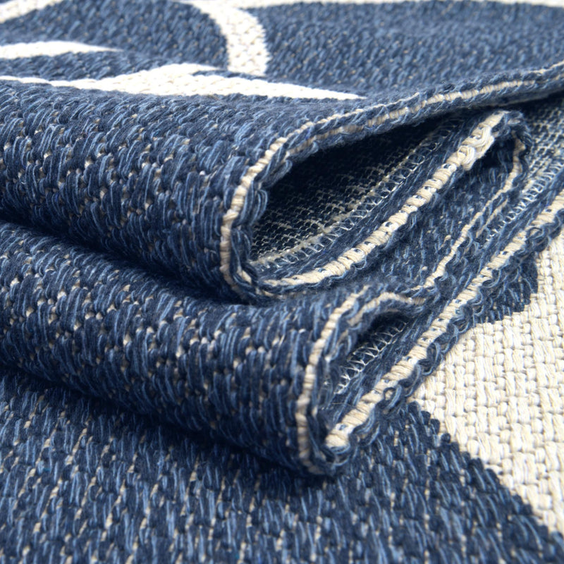 Savannah Elegance Collection Area Rug - Ossabaw Rectangle Navy Blue lifestyle 23