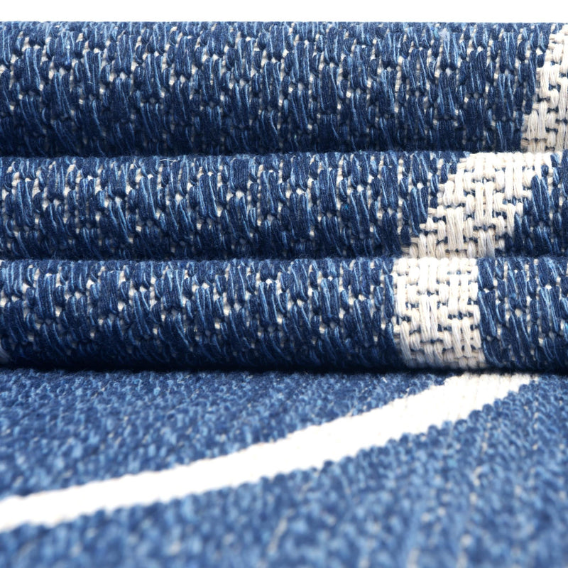 Savannah Elegance Collection Area Rug - Ossabaw Rectangle Navy Blue lifestyle 24