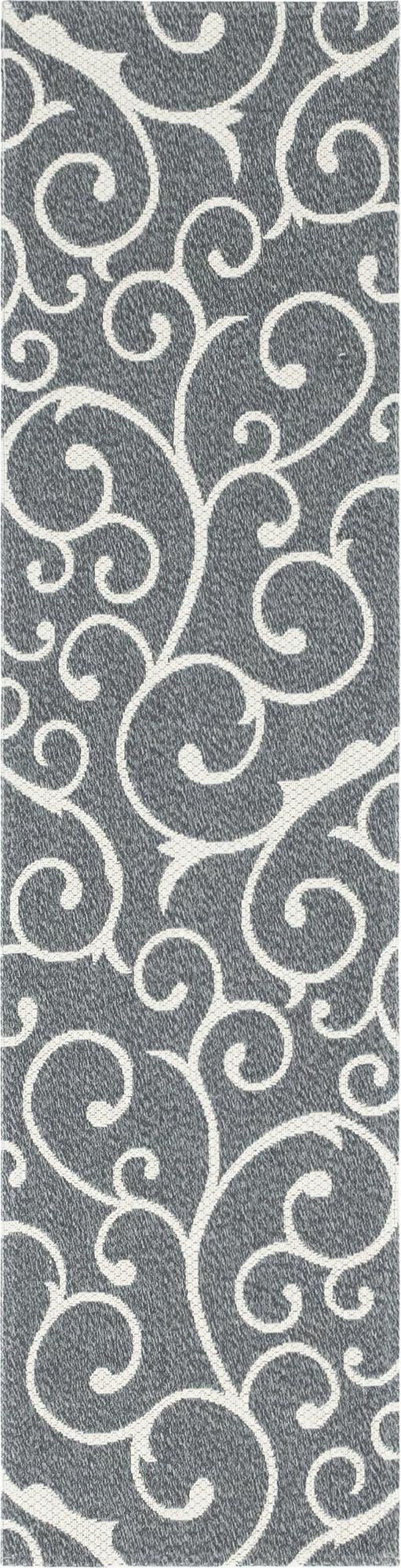 Savannah Elegance Collection Area Rug - Ossabaw Runner Dark Gray lifestyle 25